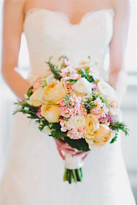This soap bouquet includes 3 large pink tulips soaps, 4 small yellow tulips and artificial flowers. Yellow and Pink Bridal Bouquet - Elizabeth Anne Designs ...