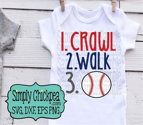 Crawl Walk Baseball Svg Baseball Svg Baby Baseball Svg Etsy