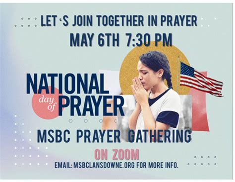 Prayer Gathering On The National Day Of Prayer Mt Sinai Baptist Church