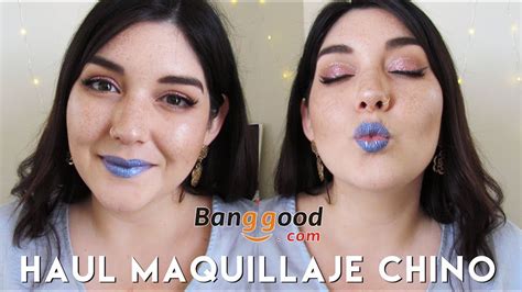 Haul Probando Maquillaje Chino ¡mucho Glitter Youtube