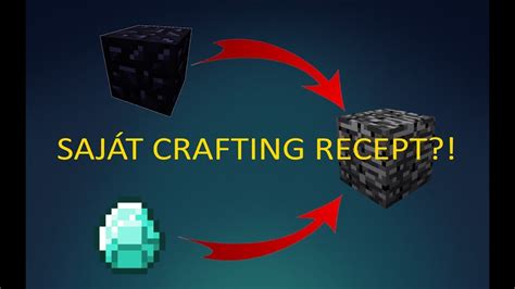 SajÁt Crafting Recept A Minecraftban Command Block Youtube
