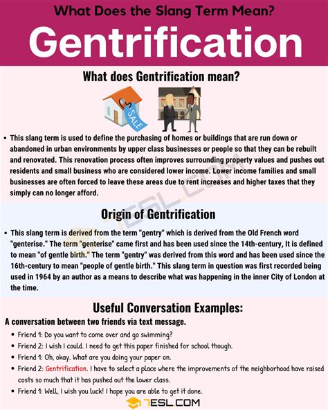 Gentrification Meaning What Does The Useful Term Gentrification Mean • 7esl