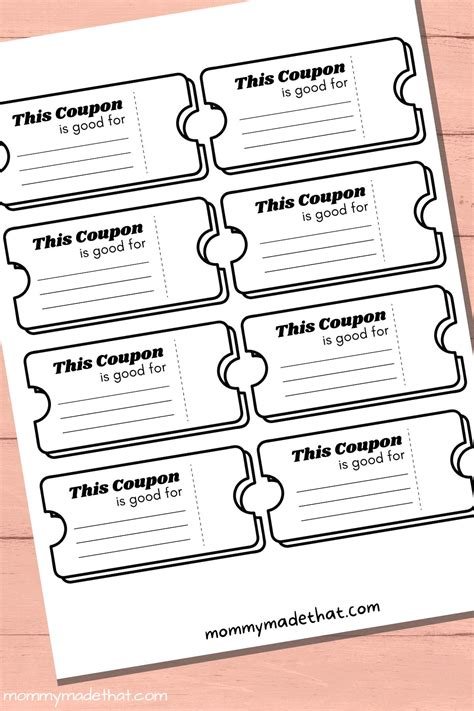Lots Of Blank Coupon Templates Free Printables