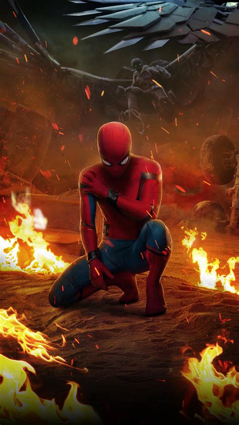 He first appeared in the anthology comic book ama. Spider-Man: Homecoming (2017) Phone Wallpaper | Moviemania