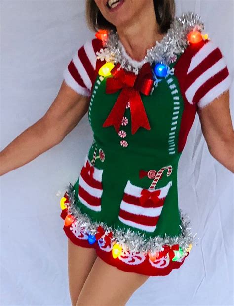 Cihanlardesign Best Ugly Christmas Sweater Dresses