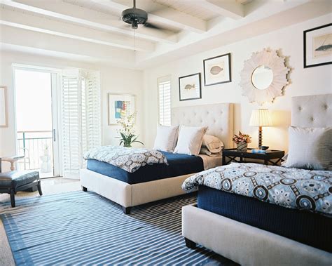 King beds might be a good fit for … people who are shopping for a master bedroom. Navy Bedroom Photos | Twin beds guest room, Guest bedrooms ...