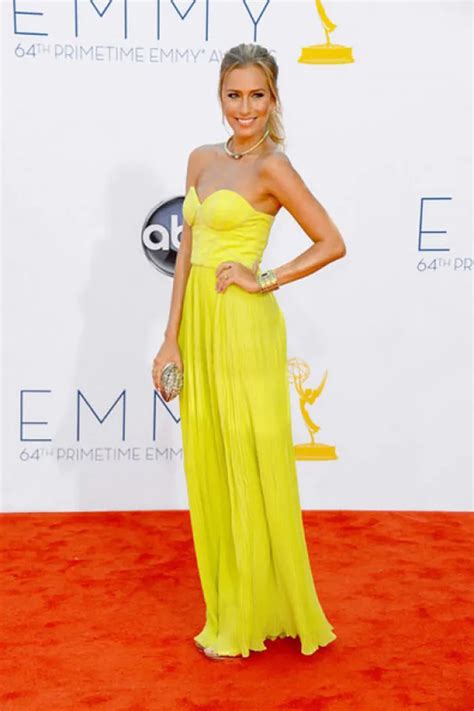 Renee Bargh Yellow Red Carpet Dress Emmys 2012 Xdressy