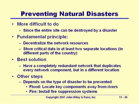 Preventing Natural Disasters