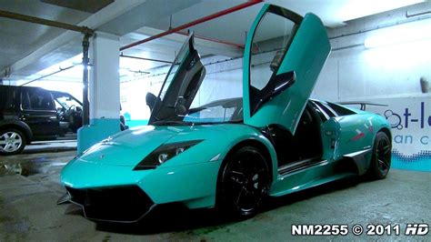Turquoise Lamborghini Murciélago LP670 SV Start Up Sound YouTube
