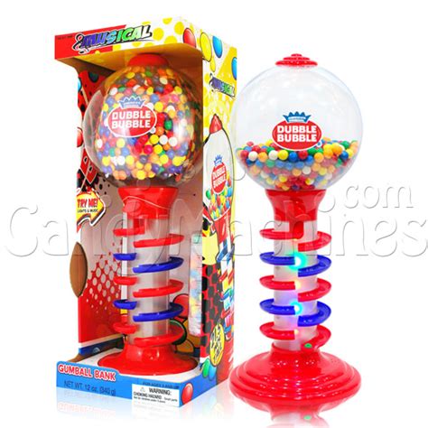 Dubble Bubble 21 Inch Light And Sound Spiral Fun Gumball Bank Dubble
