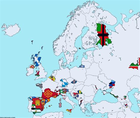 Labeled Map Of Europe Map Quiz European Flags Images