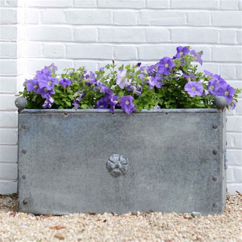 Galvanised Steel Traditional Trough Planter Harrod Horticultural