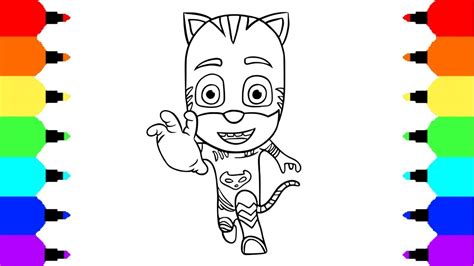 How To Draw Catboy From Pj Masks Youtube