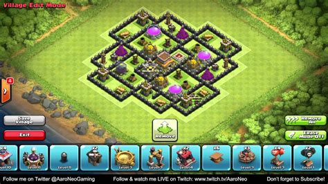 Best Town Hall Level 8 Th8 Defense Clan Wartrophy Base 4 Mortars