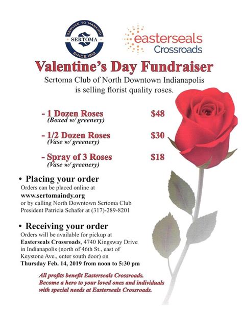 2019 Valentines Day Rose Sale Downtown Indy Sertoma Club