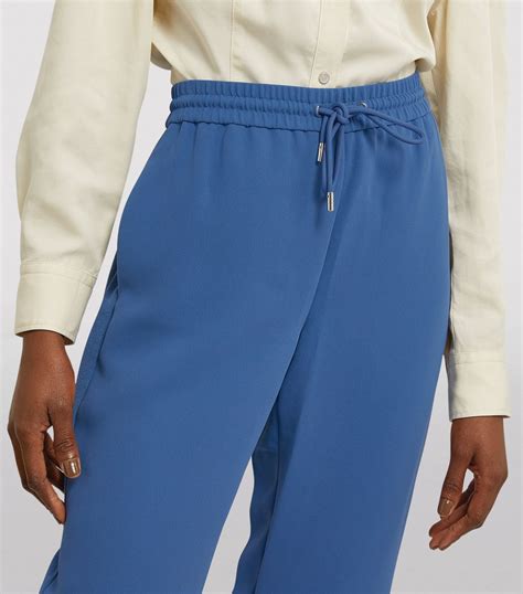 Womens Theory Blue Cropped Sweatpants Harrods Uk