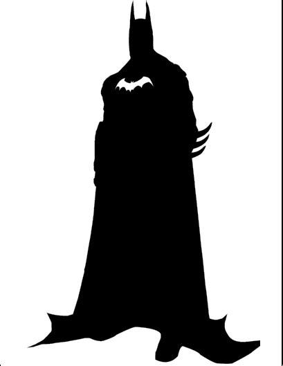 The Batman Silhouette Is Shown In Black And White
