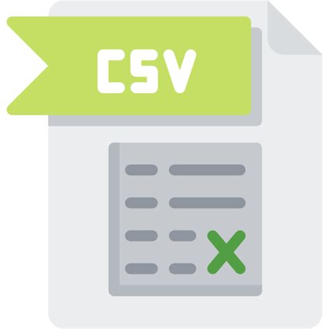 Csv 무료 아이콘