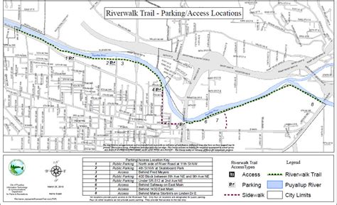 Puyallups Riverwalk Trail Biking Map