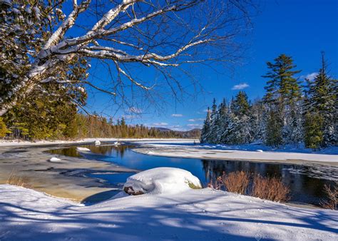 Meacham Lake outlet late winter | Wildernesscapes Photography LLC, by