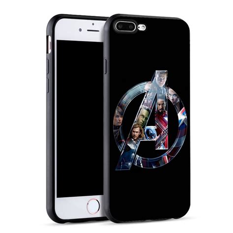 Marvel Avengers Iron Man Captain America Silicone Cover Phone Cases For