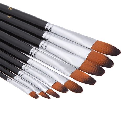 Buy Asint Flat Artist Paint Brush Set Of 9 Online