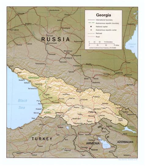 Mapas Fisicos De Georgia