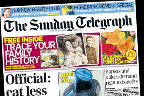 Saturday And Sunday Telegraph Lift Cover Prices By 10p
