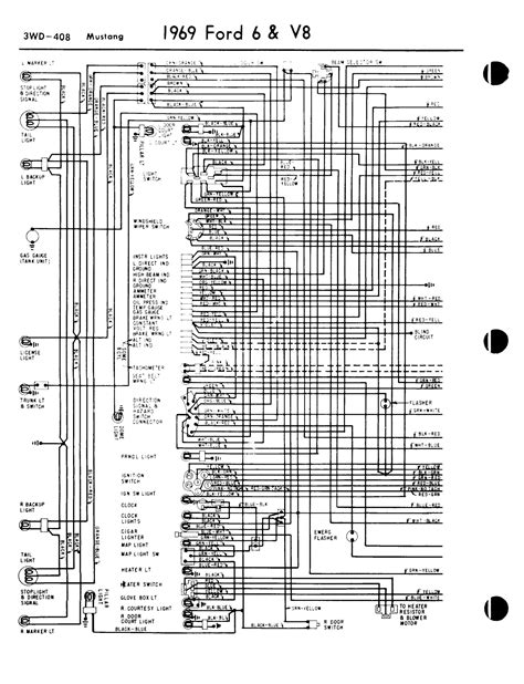 1969 Mustang Wiring Harness Diagram - Headlight Wiring Harness - EACH - Used ~ 1969 - 1970