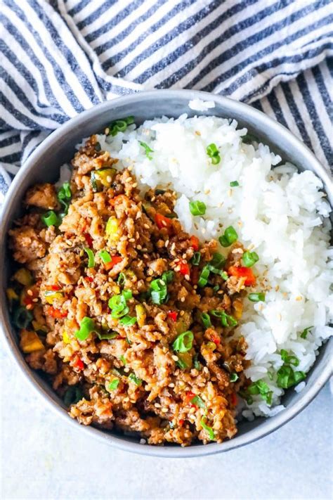 A perfect accompaniment to a bowl of rice. Easy Mongolian Turkey and Rice Bowls Recipe - Sweet Cs ...