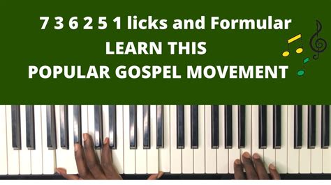 7 3 6 2 5 1 4 The Most Popular Gospel Piano Progression Youtube