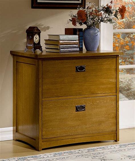 Mission Solid Oak 2 Drawer Lateral File Cabinet Free Shipping Today 11161746