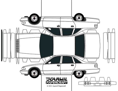I am so excited about today's craft! JCARWIL PAPERCRAFT '92 Chevy Caprice | Finally, here's ...