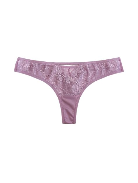 Periwinkle Lined Lace Thong Knotty Usa