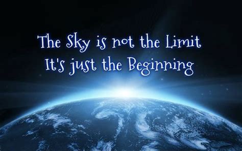 The Sky Is The Limit Motivational Wall Art Decorations