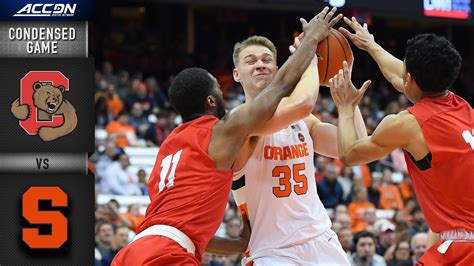 Cornell Vs Syracuse Condensed Game 2019 20 Acc Mens Basketball