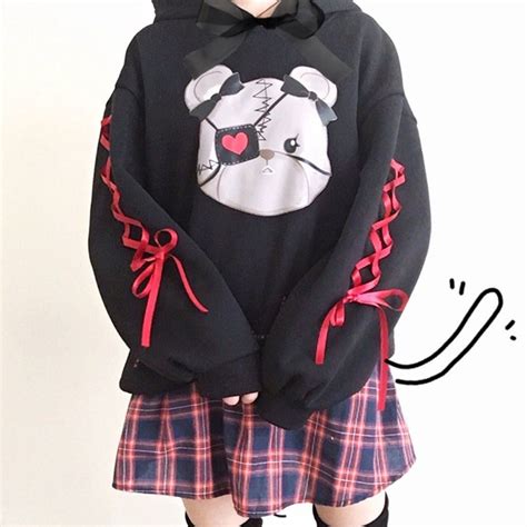 Hoodie Anime Girl In Skirt Anime Wallpaper Hd