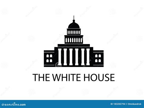The White House Washington Dc Stock Vector Illustration Of Landmark