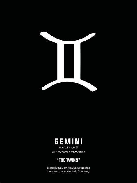 Art And Collectibles Prints Gemini Printable Zodiac Signs Pe
