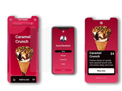 Ice Cream Mobile App UI Design By Abdihakiin Elmi On Dribbble