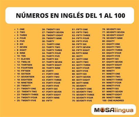 ⇨ Los Números En Inglés Gramática Inglesa 2021 Mosalingua