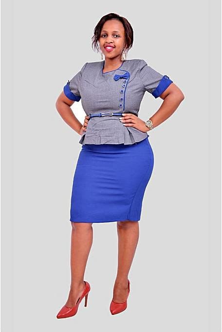 Fashion Official Skirt Suit Blue Price From Jumia In Kenya Yaoota