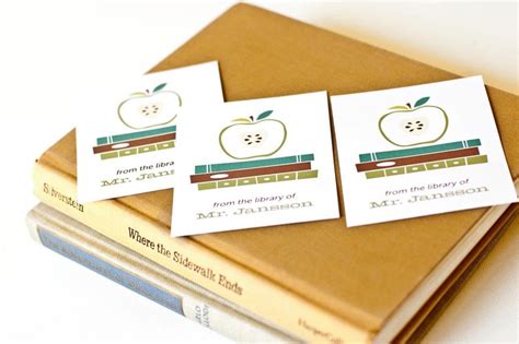Teacher Bookplates Personalized Book Labels For Teacher T Etsy