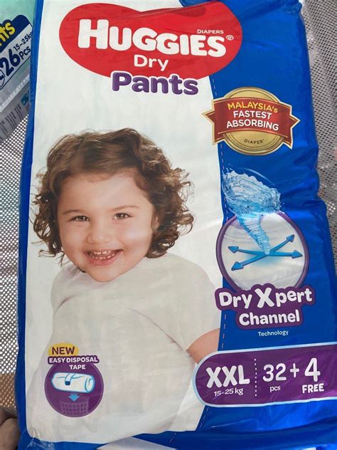 Huggies Dry Pants Xxl Babies And Kids Bathing And Changing Diapers