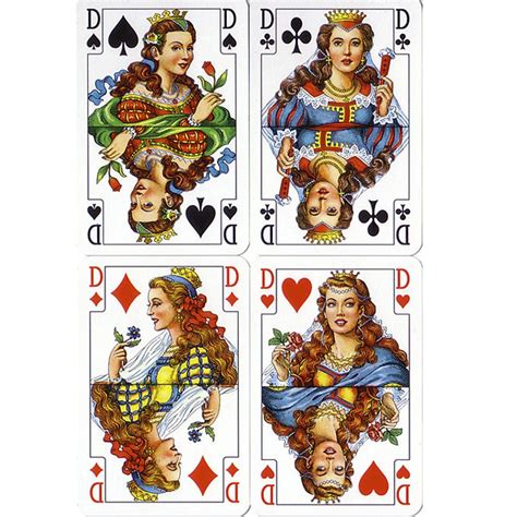 4 дамы | Playing cards art, Vintage playing cards, Hearts playing cards