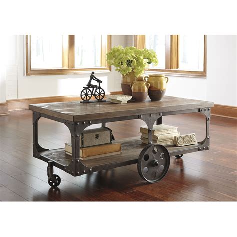 Signature Design By Ashley Coffee Table In Gray Brown Coffee Table