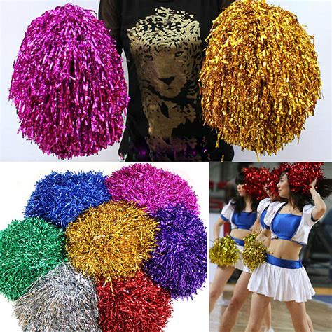 Newest Pom Poms Cheerleader Cheerleading Cheer Pom Pom Dance Party Club