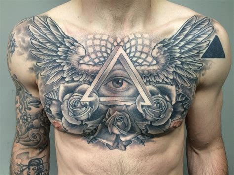 Chest cover up tattoo designs. Related image | Cool chest tattoos, Chest piece tattoos ...