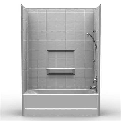 Just be sure the shower curtain is sturdy and large enough to cover all splash areas. Multi Piece Tub Shower 60" x 30" x 84 1/2" Shower/Tub ...