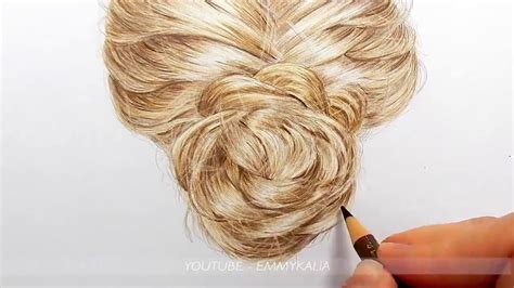 Tutorial How To Draw Realistic Blonde Hair With Colored Pencils Emmy Kali Drawing The Soul